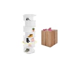 Miniatyrbillede 1 af 5: Sko Rack, 7 Lag, 3 Par pr. Lag, 360° Rotation, PVC Materiale, 50 kg Kapacitet