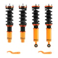 Miniatyrbillede 1 af 5: Coilover affjedringskit, justerbar højde 1" - 3", kompatibel med Honda CR-V 1997-2001, tvillingetube-struktur, 4 støddæmpere og 4 fjedre
