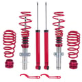 Miniatyrbillede 1 af 5: Coilover sænkningskit, justerbar højde 35mm-75mm, fjederlængde foran 239mm, fjederlængde bag 230mm, fjederhastighed foran 3.5kg/mm