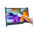 Miniatyrbillede 1 af 5: Berøringsskærm, 7 tommer, 1024x600 opløsning, 5-punkts kapacitiv, IPS-panel, CE-certificeret