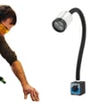 Miniatyrbillede 1 af 5: LED Arbejdslys, 6W Effekt, 60 cm Fleksibel Arm, 6000K Farvetemperatur, DC 12V Spænding, 0.5 kg Vægt
