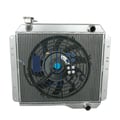 Miniatyrbillede 1 af 5: Radiator, Kerne Størrelse 490 mm x 430 mm, Samlet Størrelse 565 mm x 540 mm, Indløbsdiameter 38 mm, Udløbsdiameter 38 mm