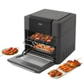Miniatyrbillede 1 af 5: Varmluftsovn, 1600W, 12L kapacitet, temperaturinterval 80-200°C, tidsinterval 0-90 minutter, berøringsskærmsbetjening