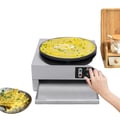 Miniatyrbillede 1 af 5: Crepe Maker, 3 kW Effekt, 15,75 tommer Diameter, Temperaturinterval 50-300℃, Rustfrit Stål og Støbejern, 20,5 kg Vægt