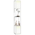 Miniatyrbillede 1 af 5: Gulvlampe, Metallegeme med stofskærme, Højde 150 cm, Egnet til E27 fatning pærer, 40 Watt maksimum, Spænding 220 Volt AC