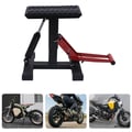 Miniatyrbillede 1 af 5: Motorcykel løftestativ, 400 kg kapacitet, justerbar højde 25-40 cm, panelstørrelse 28 x 17 cm, brutovægt 6,6 kg, holdbar stål konstruktion