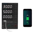 Miniatyrbillede 1 af 5: DC Strømforsyning, 30V, 10A, Dobbelt USB-porte, Automatisk CV/CC Skift, 4-cifret LED Display