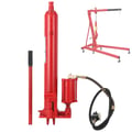 Miniatyrbillede 1 af 5: Hydraulisk Lang Ram Jack, 8 Tons Kapacitet, Løfteafstand 500mm, Støbejern Ventilblok, Hydraulisk/Luftdrevet, Kompatibel med Garage/Værksted Kraner