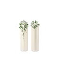 Miniatyrbillede 1 af 5: Cylinder Blomsterstand, Genanvendeligt Design, Robust Struktur,Mælkehvid, 2PCS
