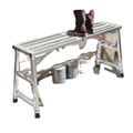 Miniatyrbillede 1 af 5: Foldbar stilladsplatform, justerbar højde 60 cm til 90 cm, maksimal belastning 200 kg, forstærket rørkonstruktion, skridsikre fødder