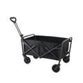 Miniatyrbillede 1 af 5: Foldbar nyttelastvogn, maksimal belastning 80 kg, dimensioner 75 x 50 x 67-91 cm, justerbart håndtag 67-91 cm, robust stålramme, terrængående hjul