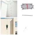 Miniatyrbillede 1 af 5: Nødflugtstige, 10m længde, 200kg belastningskapacitet, stål og aluminiumlegering, 30cm pedalstang længde, 40cm pedalstang afstand