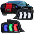 Miniatyrbillede 1 af 5: Baglygtesamling, 12V spænding, 3400 lumen, 35W effekt, til Ford Mustang 2005-2009, sekventiel blinklys