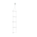 Miniatyrbillede 1 af 5: Rebtrappe, 10m længde, stål og aluminiumslegering, belastningskapacitet 200kg, bærbar design, hængende montering