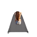 Miniatyrbillede 1 af 5: Camping seng, 7075 aluminiumlegering, 150 kg vægtkapacitet, 190 cm x 65 cm dimensioner, foldbart design, åndbart stof