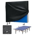 Miniatyrbillede 1 af 5: Bordtennisovertræk, Vandtæt, 210D Oxford Stofmateriale, 165 cm x 145 cm x 40 cm, Sort Farve, Rektangulær Form