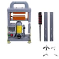 Miniatyrbillede 1 af 5: Manuel hydraulisk varmepresser, 600W energi, 5 tons trykkapacitet, smart LCD-kontrol, høj kvalitet rustfrit stålmateriale, kompakt og bærbart design