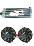 Miniatyrbillede 1 af 5: Intercooler, Kerne Størrelse 635mm x 244mm x 60mm, Samlet Størrelse 795mm x 302mm x 110mm, Indløbs/Udløbs Diameter 50mm, Aluminium Materiale