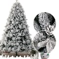 Miniatyrbild 1 av 5: Konstgjord prydnadsgran, realistisk snöeffekt, 320 LED-lampor, 1.8M