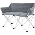 Miniatyrbillede 1 af 5: Foldestol, Pulverlakeret metalramme, Kapacitet på 240 kg, Dimensioner 120L x 57B x 95H cm, Vejer 6,5 kg, Inkluderer sidelommer