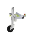 Miniatyrbillede 1 af 5: Trailer Støttehjul, 540 kg Belastningsevne, 6 tommer Hjuldiameter, Højdejusteringsområde 32-57,4 cm, Kulstofstål Materiale, Pakke Størrelse 60*15