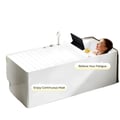 Miniatyrbillede 1 af 5: Badekar Dæksel, Foldbart Design, Dimensioner 170 x 75 cm, Maksimal Belastning 5 kg, Temperaturmodstand 80 ℃, Vandtæt Materiale