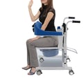 Miniatyrbillede 1 af 5: Patientløftestol, belastningskapacitet 100 kg, justerbar højde 76-94 cm, bredde 70 cm, sædehøjde 42-60 cm, vægt 21 kg