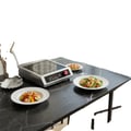 Miniatyrbillede 1 af 5: Induktionskogeplade, 3500W effekt, AC 220-240V spænding, temperaturinterval 60-270℃, kompakt størrelse 43*35*9 cm, maksimal belastning 75 kg