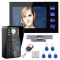 Miniatyrbild 1 av 5: Video dörrtelefon intercom system kit, touch key, elektriskt slaglås