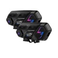 Miniatyrbillede 1 af 5: Motorcykelhjelm Intercom, 8 Rytter Kapacitet, Bluetooth 5.0, Vandtæt Design