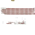 Miniatyrbillede 1 af 5: LED Strip, 1270mm, 13 LED'er, SMD Strip, Kobbermateriale, Kompatibel med UN60H6400