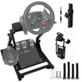 Miniatyrbillede 1 af 5: Racingsimulator Ratstand, Højkvalitets skridsikker gummi, Samlede dimensioner: 22"x19", Pakke størrelse: 24"x21"x7", Bruttovægt: 31 lbs