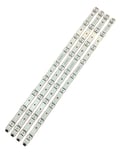 Miniatyrbillede 1 af 5: LED Baggrundsbelysningsstrimmel, 713 mm længde, 6V spænding, 9 LED'er pr. strimmel, kompatibel med LG-modeller, pakke med 4