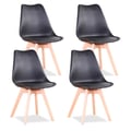 Miniatyrbillede 2 af 2: Spisestole, Moderne Design, Komfortable Siddepladser,Sort