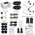 Miniatyrbild 2 av 2: Hjälmheadset, Bluetooth-anslutning, Vattentålig design, 2 st intercom-set