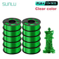 Miniatyrbillede 2 af 2: 3D Filament, Høj styrke, Lav krympning,PLAplus Klar Grøn