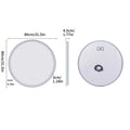 Miniatyrbild 2 av 2: Belyst badrumsspegel, dimbar belysning, anti-dim funktion,80cm (32inch)