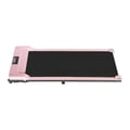 Miniatyrbild 2 av 2: Elektrisk hopfällbar löpband, LED-display, justerbar hastighet 1-6km/h,Platt Löpband Rosa