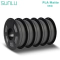 Miniatyrbillede 2 af 2: PLA Matte Filament, 1,75MM Diameter, 5 KG Vægt,Matte 5 Grå