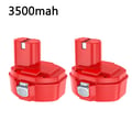 Miniatyrbillede 2 af 2: Makita NI-MH batteri, 35Ah kapacitet, genopladeligt, 2 stk 3,5ah batteri