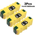 Pikkukuva 2 / 2: Roomba-akku, 3800 mAh kapasiteetti, yhteensopiva useiden mallien kanssa, 3 kpl 3,8 Ah akku