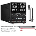 Pikkukuva 2 / 2: Laboratoriovirtalähde, kaksoiskanava, useita lähtötiloja, 30V 10A, 220V