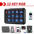 Miniatyrbillede 2 af 2: RGB LED-switch-panel, on-off-kontrol, universel kompatibilitet,12 Gangs med APP