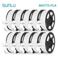 Miniatyrbillede 2 af 2: PLA Filament, Glat Struktur, Høj Kompatibilitet,MATTE Hvid 10Rulle