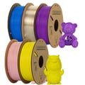 Miniatyrbillede 2 af 2: 3D-printer filament, 1,75 mm diameter, 300 m længde,5Roll MIX Farve B