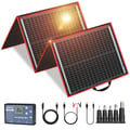 Miniatyrbillede 2 af 2: Dokio Bærbar Sammenklappelig Solpanel, 200W Maksimal Effekt, Monokrystallinsk Materiale,160W solpanel sæt
