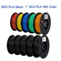 Pikkukuva 2 / 2: PLA Filamentti, 3D-tulostimelle, 1,75 mm halkaisija, 1 kg rulla, 10 kg PLA MIX B