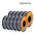 Miniatyrbillede 2 af 2: Højhastigheds PLA Filament, 10 kg Vægt, 1,75 mm Diameter,GRÅ