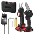 Miniatyrbild 2 av 2: Elektrisk Beskärningssax och Motorsåg Set, 21V Kraft, 4-tums Guideplatta, Lättviktsdesign,2B-4tum-EU