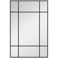 Pikkukuva 2 / 2: Seinäpeili, suorakulmainen muoto, metallikehys,Musta, 90X2X60 cm-a